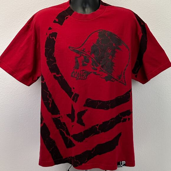 Vintage Y2Ks Metal Mulisha T Shirt Biker Supercross MMA Motocross Red XL X-Large - Picture 2 of 9